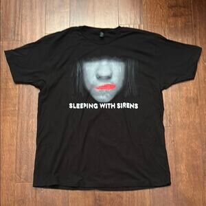 Sleeping with Sirens Black Graphic Tee, Size XL, NWOT